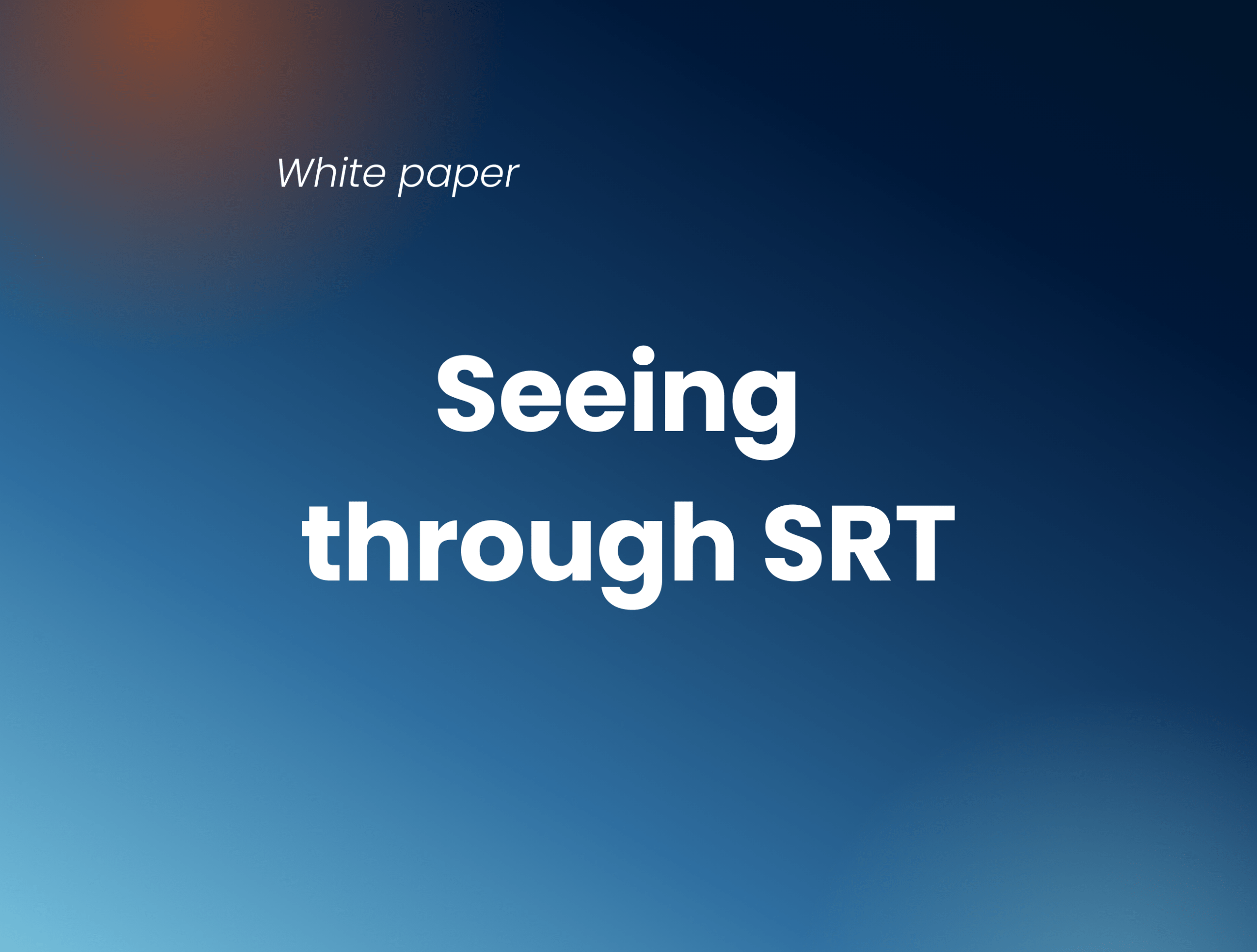SRT monitoring for reliable video delivery